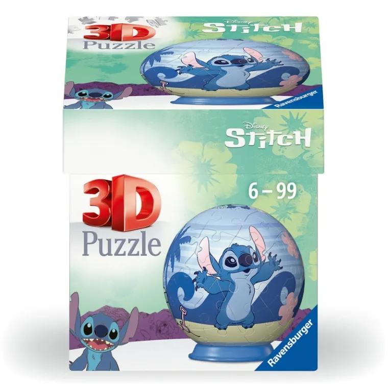 Ravensburger, Stitch, puzzle 3D, 55 piese