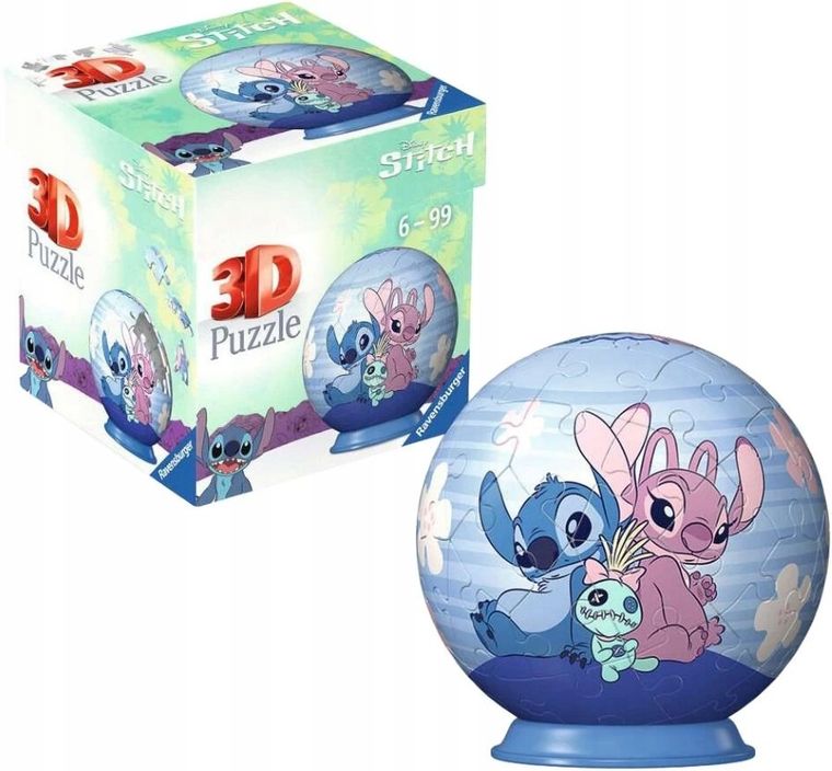 Ravensburger, Stitch, puzzle 3D, 55 piese