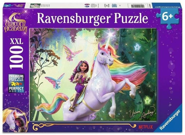 Ravensburger, Unicorn Academy, puzzle XXL, 100 piese