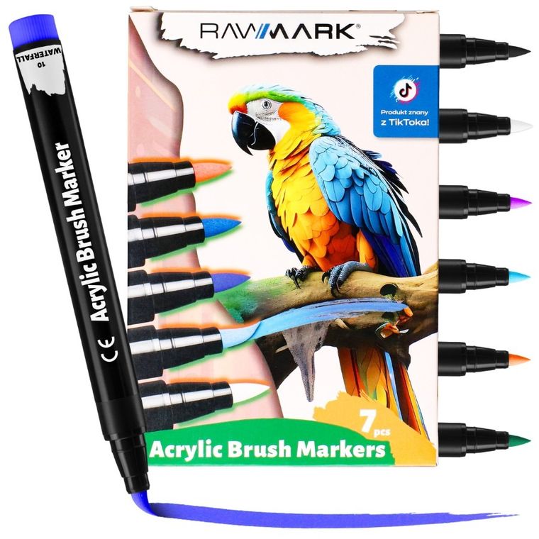 Rawmark, set de markere acrilice, 7 culori