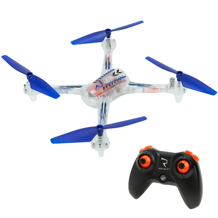 Revolt, NightHawk Stunt Drone RC, drona cu lumini si telecomanda