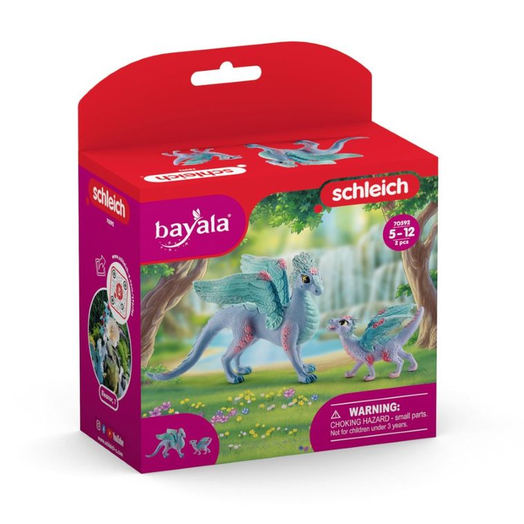 Schleich, Bayala, Dragon si pui cu flori, figurina, 70592