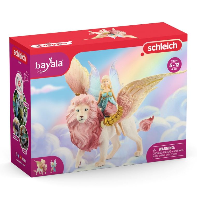 Schleich, Bayala, Elf pe un leu cu aripi, figurina, 70714