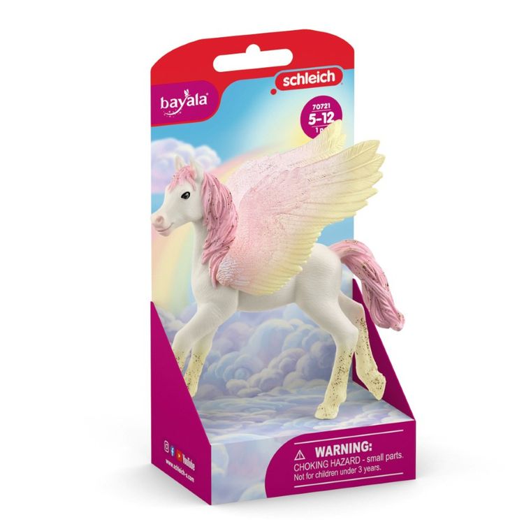Schleich, Bayala, Pegas de la rasaritul soarelui, manz, figurina, 70721