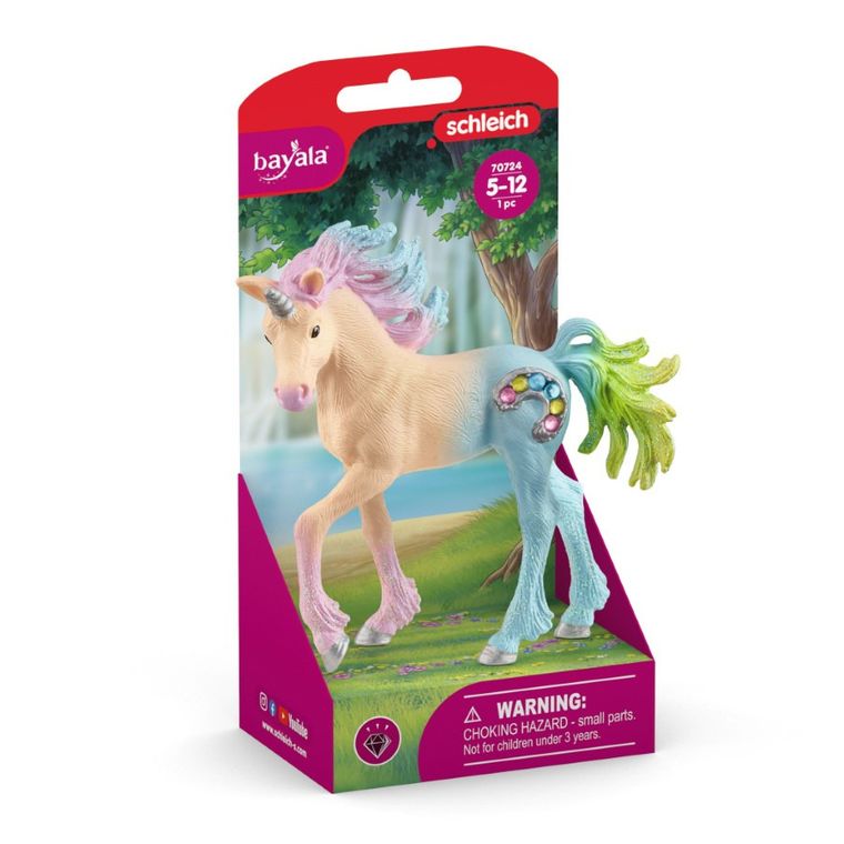 Schleich, Bayala, Unicorn Marshmallow, manz, figurina, 70724
