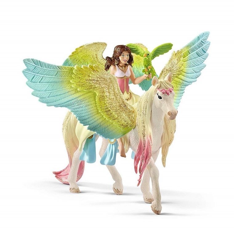 Schleich, Bayala, Zana Surah cu Pegas stralucitor, figurina, 70566
