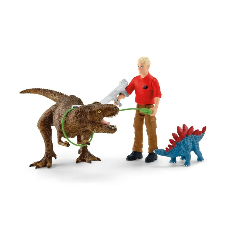 Schleich, Dinosaurs, Atacul lui Tyrannosaurus Rex, set, 41465