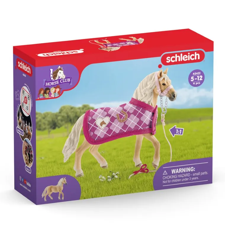 Schleich, Horse Club, Cal andaluz si set de creatie vestimentara, set, 42431