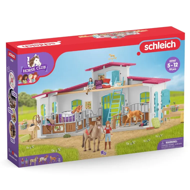 Schleich, Horse Club, Lakeside Horse Club, Centru de echitatie, set, 42567