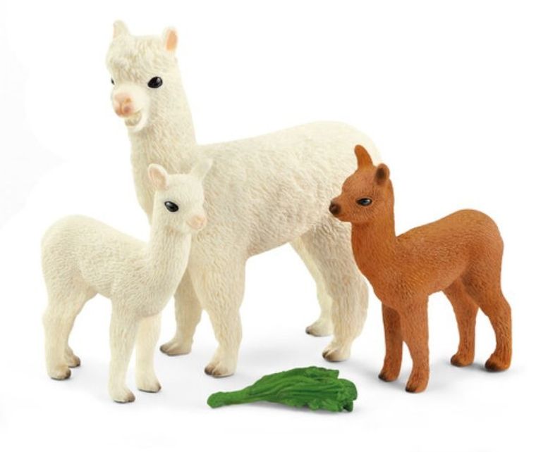 Schleich, Wild Life, Familia alpaca, set, 42544