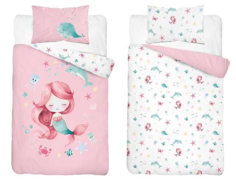 Sirena, set lenjerie de pat single, 100-135 cm