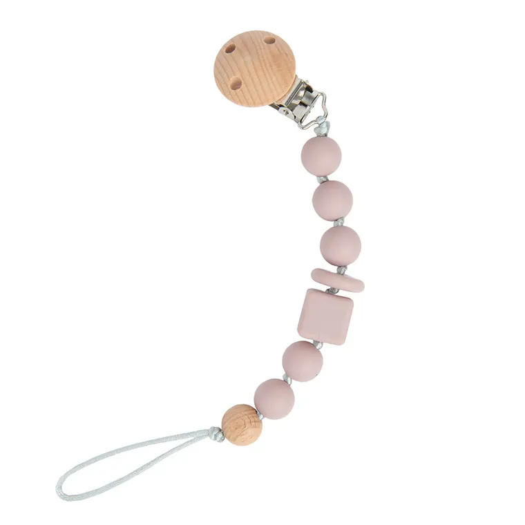 Smiki, agatatoare pentru suzeta, roz