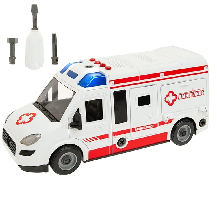 Smiki, Ambulanta, masinuta de asamblat cu lumini si sunete