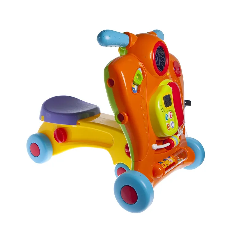 Smiki, Baby Walker, antemergator, jucarie interactiva de impins, 2in1