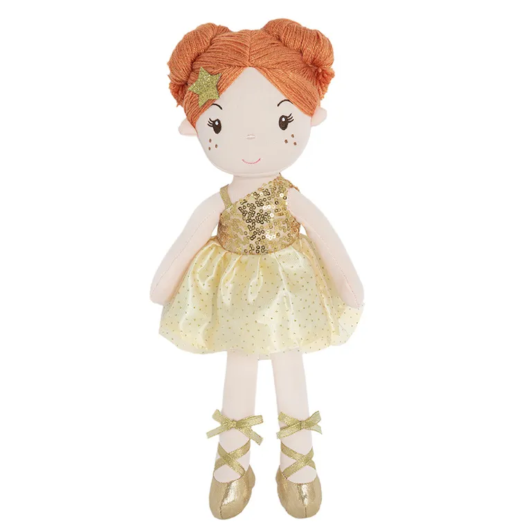 Smiki, Balerina, papusa textila, auriu
