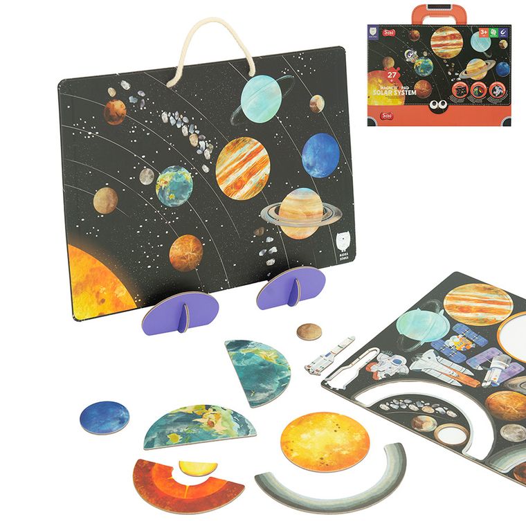 Smiki, Bufnita inteleapta, Sistemul solar, puzzle magnetic