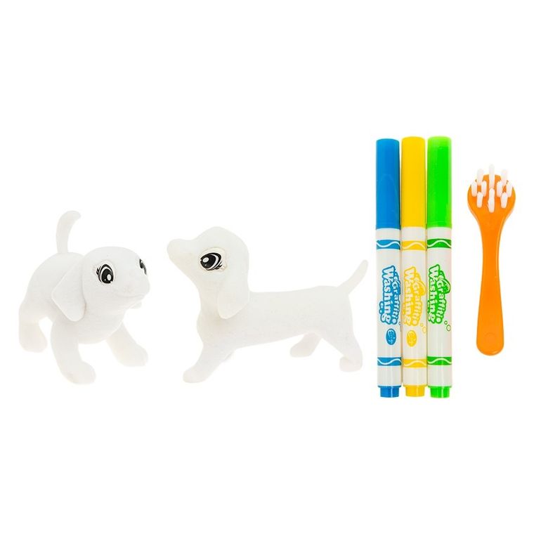 Smiki, Color & Clean, Catelusi, figurine lavabile de pictat, 1 buc.