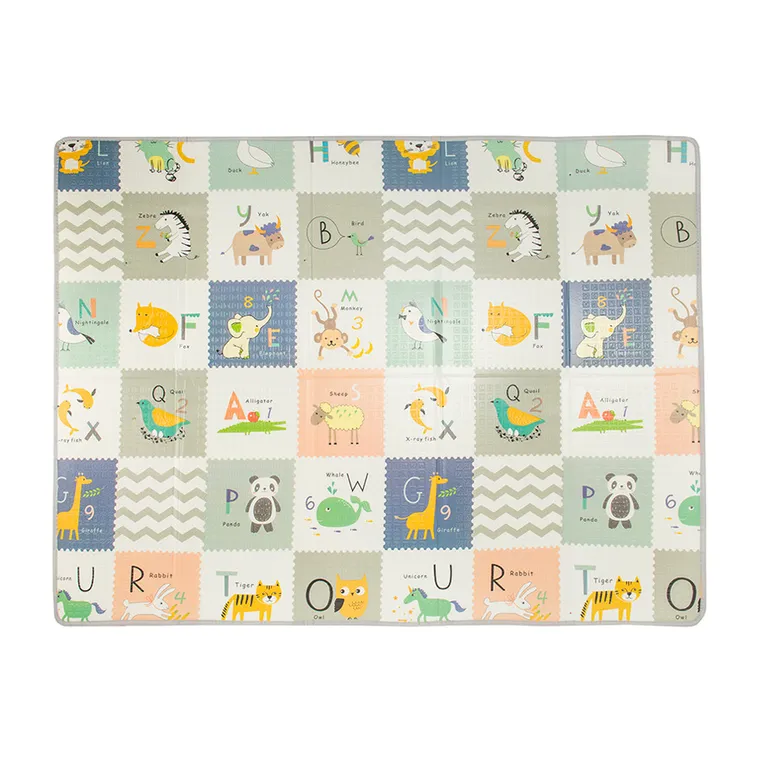 Smiki, covoras educativ din spuma, reversibil, pliabil, 150-200 cm