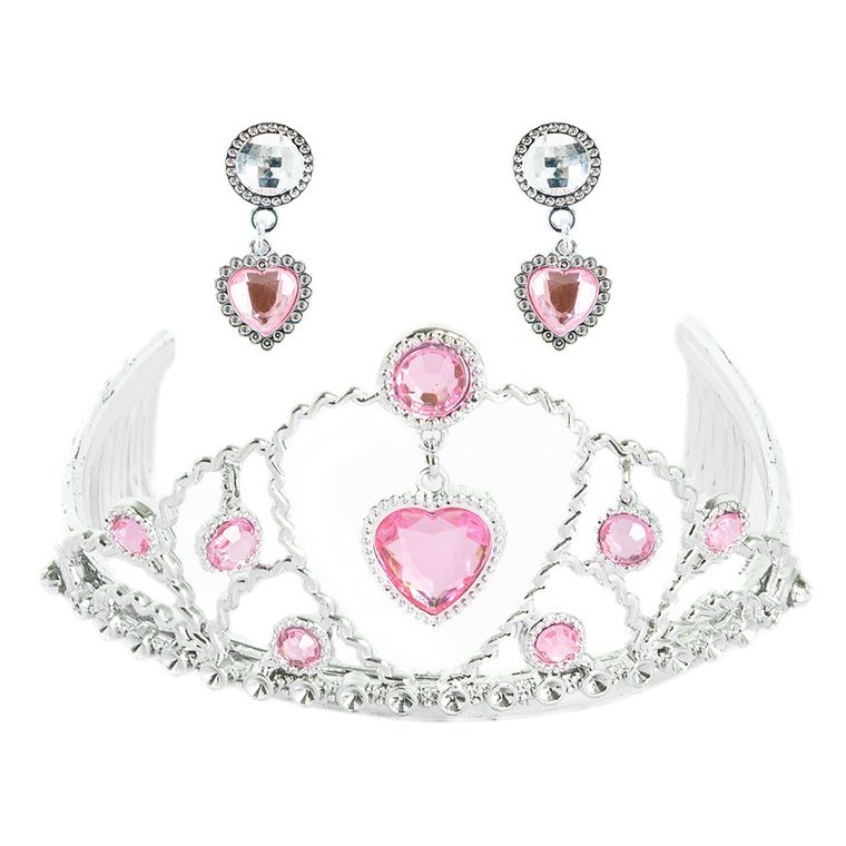 Smiki, Diadema si agrafe, set printesa, roz
