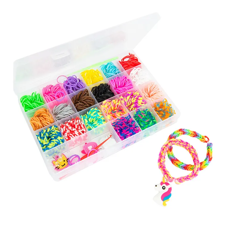 Smiki, elastice de creat bratari, set creativ
