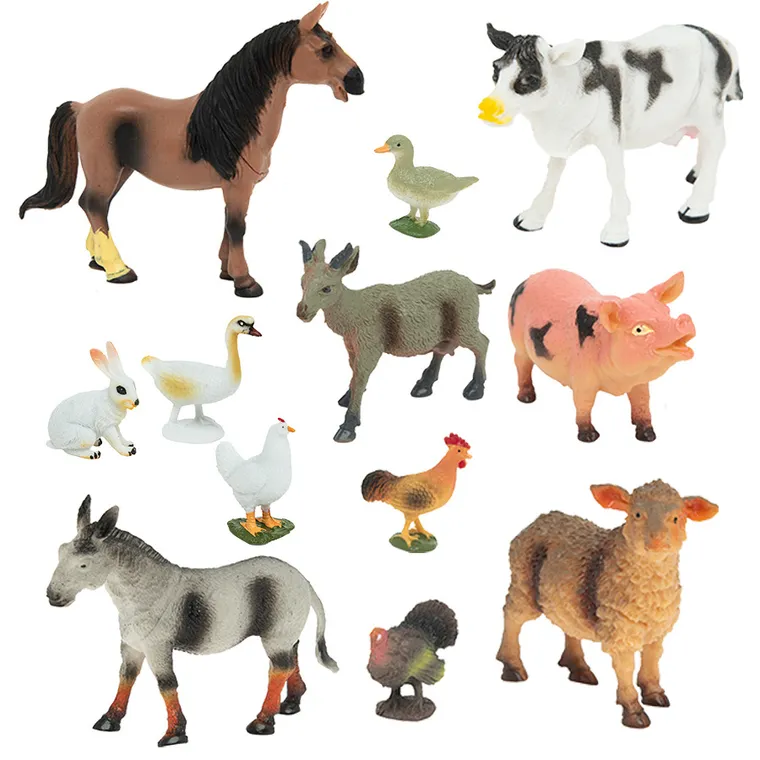 Smiki, Ferma, set de figurine, 12 buc.