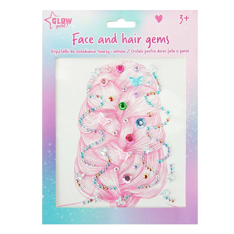 Smiki, Glow Girl, cristale pentru fata si par, stickere