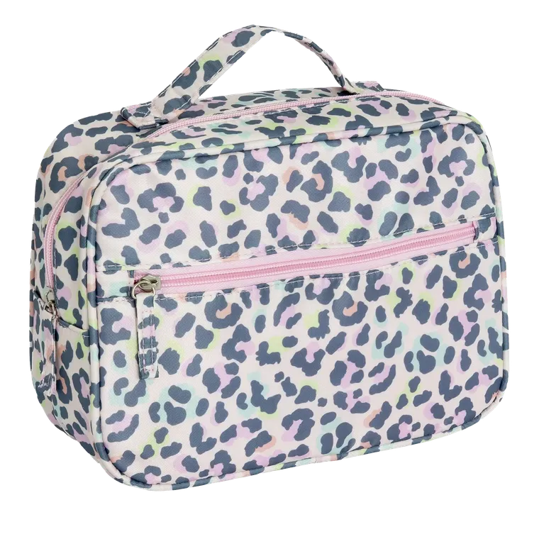 Smiki, Glow Girl, gentuta de cosmetice, roz, animal print