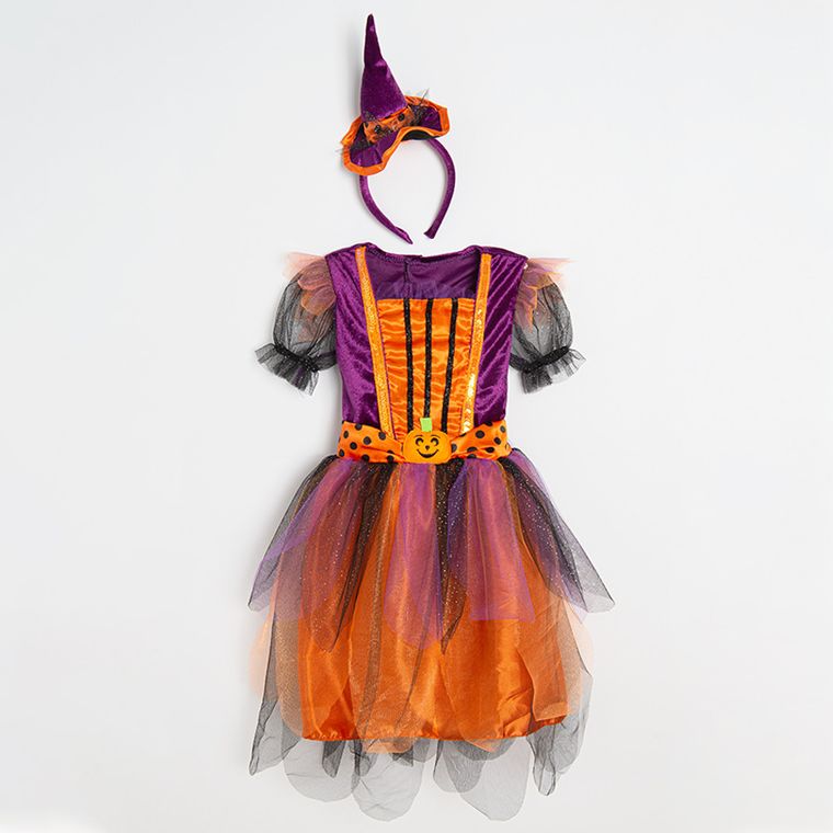 Smiki, Halloween, Dovleac, costum pentru copii, 3-4 ani