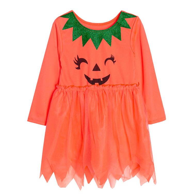 Smiki, Halloween, Dovleac, costum pentru copii, 3-4 ani