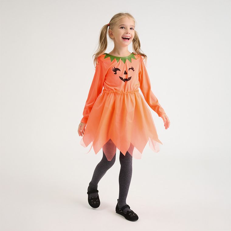 Smiki, Halloween, Dovleac, costum pentru copii, 5-6 ani