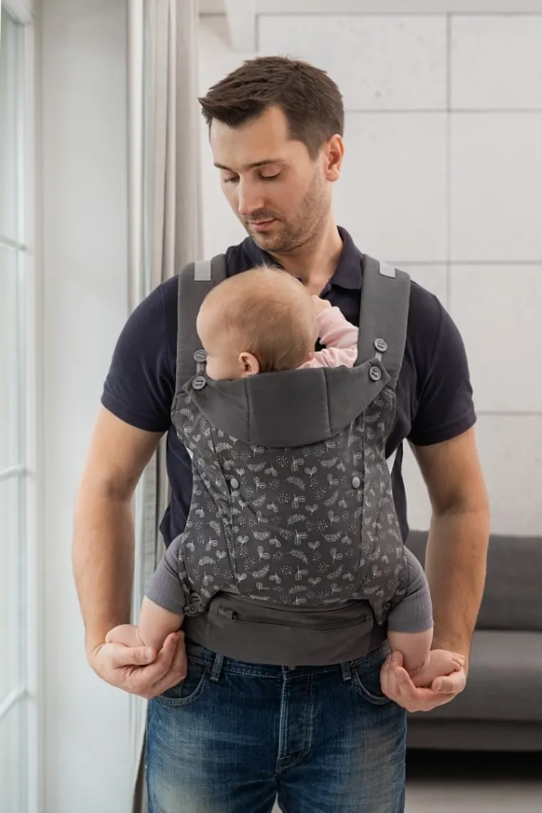Smiki, KeepMeClose, marsupiu ergonomic, gri
