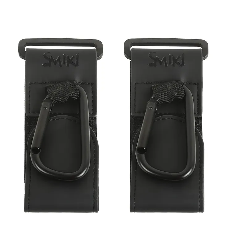Smiki, Little Adventurer, carlige universale pentru carucior, agatatori din piele, 2 buc.