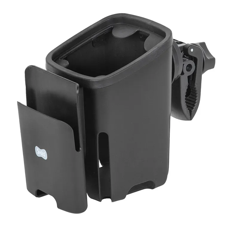 Smiki, Little Adventurer, suport pentru pahar si telefon, negru