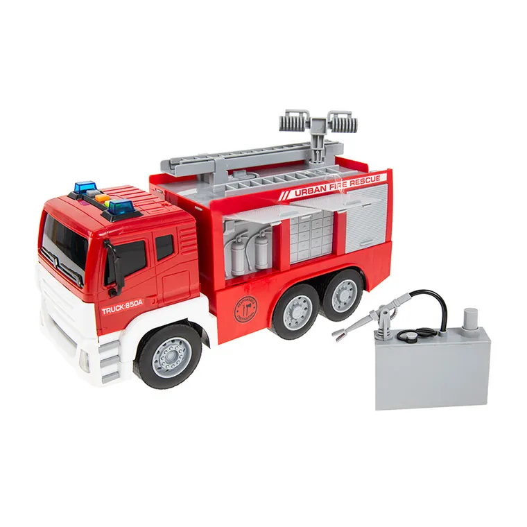 Smiki, Masinuta de pompieri, vehicul cu lumini si sunete, 1:12