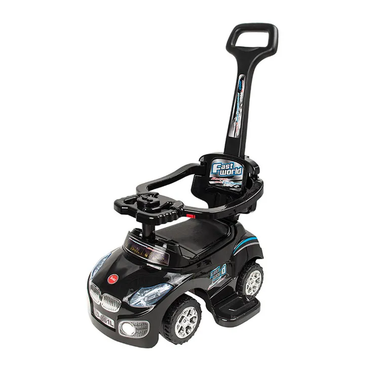 Smiki, Masinuta fara pedale cu maner, negru