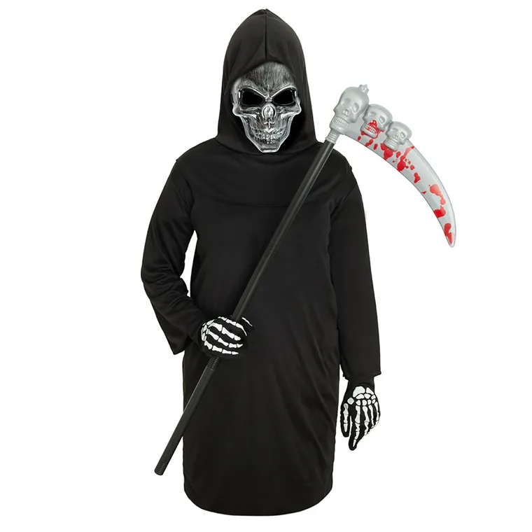 Smiki, Moartea, pelerina cu masca si coasa, costum pentru Halloween