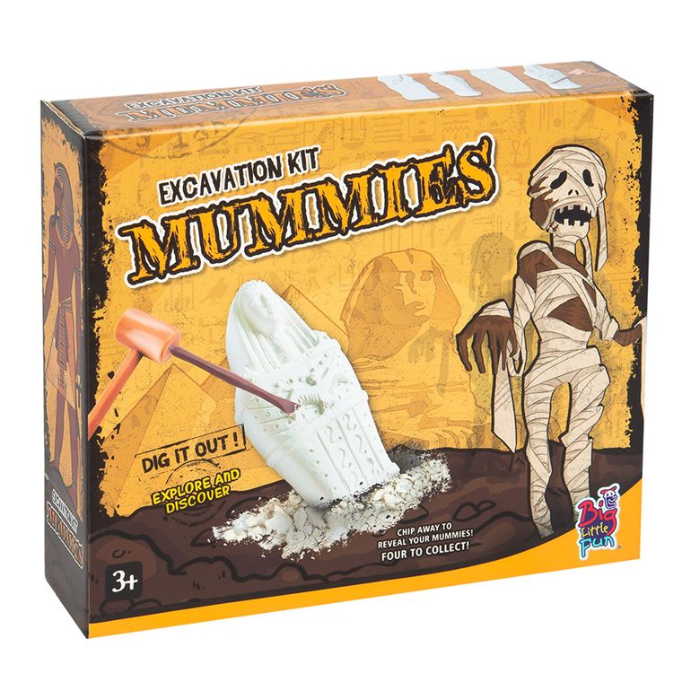 Smiki, Mumie, kit excavare, set de stiinta