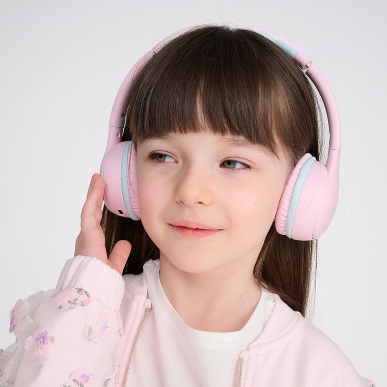 Smiki, Music World, casti wireless, supraauriculare, roz