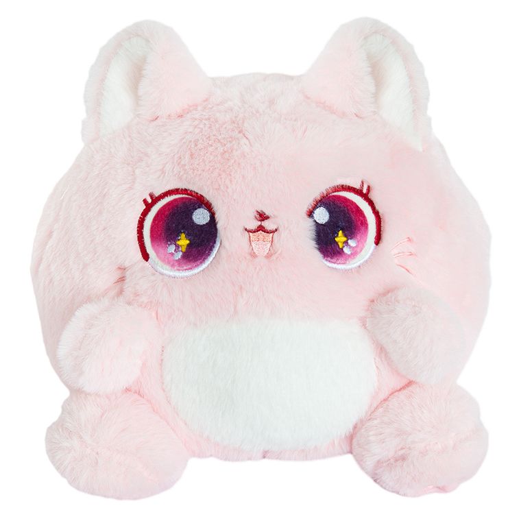 Smiki, Pisica, jucarie de plus, roz, 25 cm