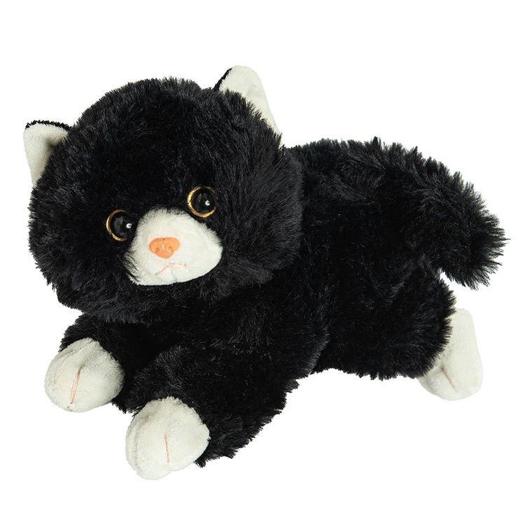 Smiki, Pisicuta, jucarie de plus, negru, 15 cm