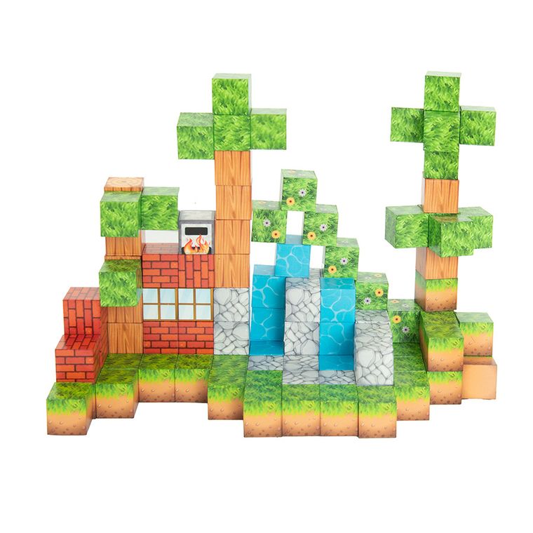 Smiki, Pixeli, set cu piese magnetice, 106 elemente