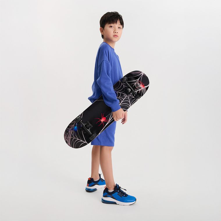 Smiki, placa de skateboard, negru, paianjen