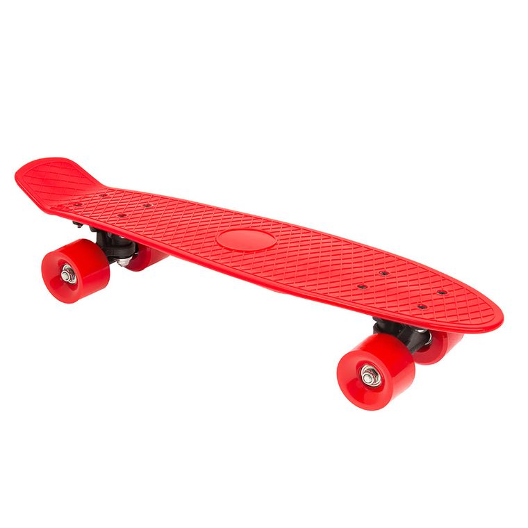 Smiki, placa skateboard de tip fish, rosu