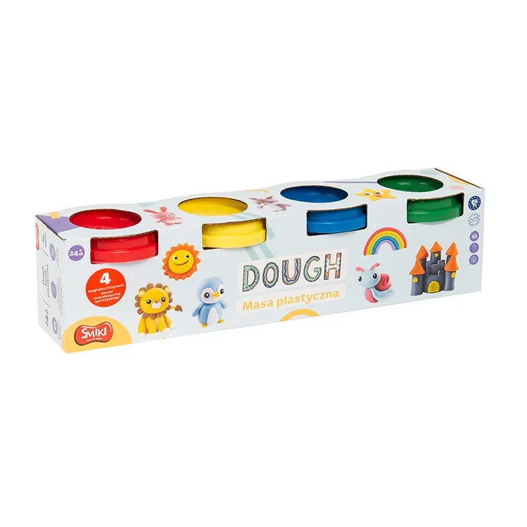 Smiki, plastilina, 4 borcanase