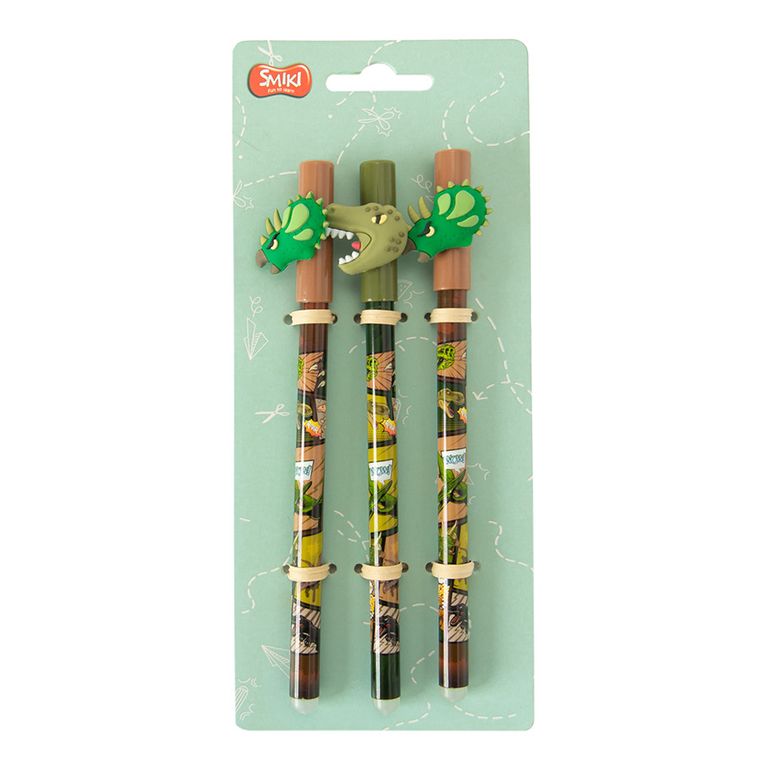 Smiki, set de pixuri, dino, 3 buc.