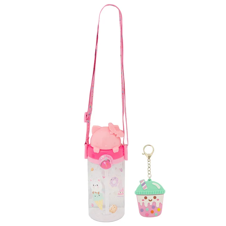 Smiki, sticla cu breloc, bubble tea