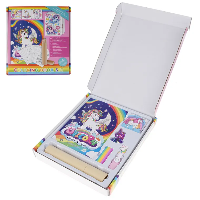 Smiki, Unicorn, set creativ si carte de colorat