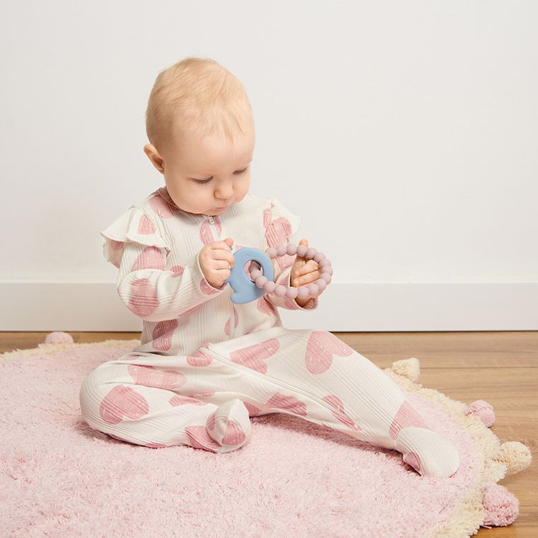 Smiki, Very Bunny, Elefantel, element de dentitie senzorial, jucarie pentru bebelusi