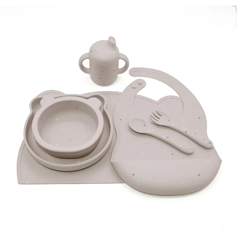 Smiki, Very Bunny, set de vase din silicon cu suport, 7 elemente