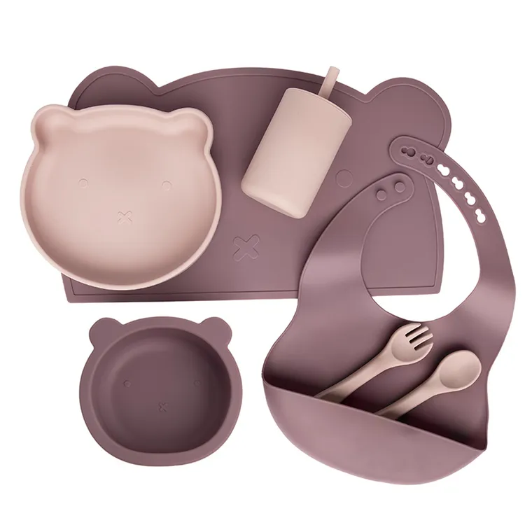 Smiki, Very Bunny, set de vase din silicon, roz